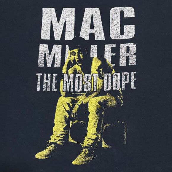 Mac Miller The Most Dope Shirt Size XL 2012 Back Hit RARE - Picture 3 of 9